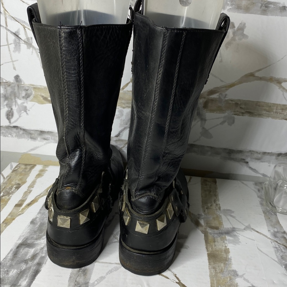 Frye Heath Studded Men’s Harness Boots - Picture 4 of 7